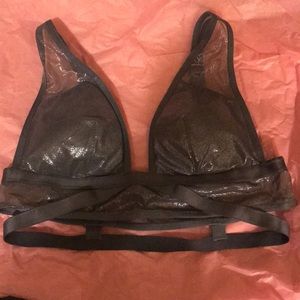 Victoria secret silver bralet